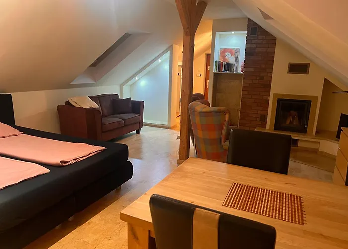 アパート Z Kominkiem Sauna Jacuzzi Hydromasaz *